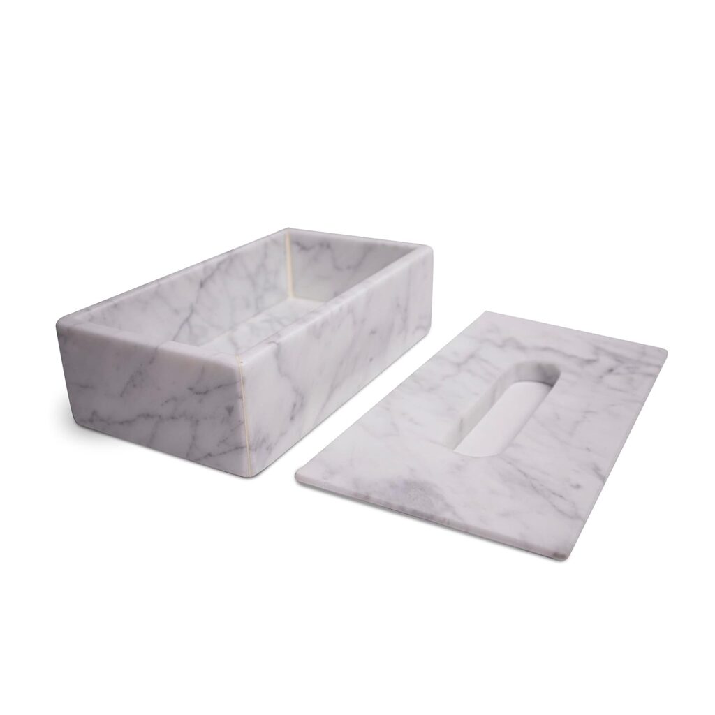 Decorative Marble Tissue Box - Image 5