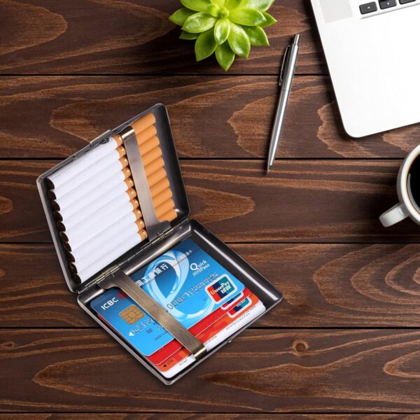 Sleek Metal Cigarette Box