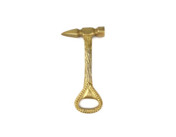 Brass Bottle Opener Hammer Shaped