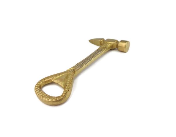 Brass Bottle Opener Hammer Shaped