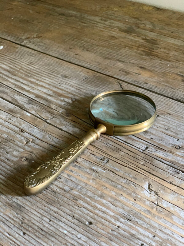 Brass magnifying glass