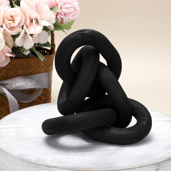 Decorative Wood Chain Link Decor Rustic Wood