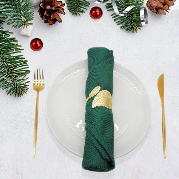 Gold Leaf Napkin Rings