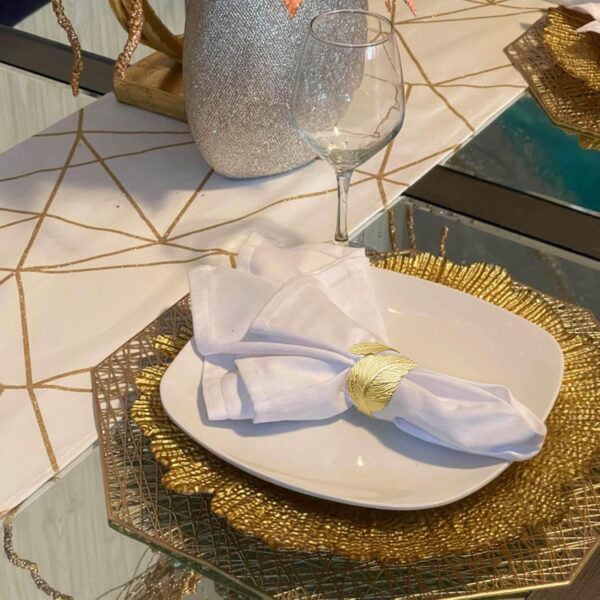 Gold Leaf Napkin Rings