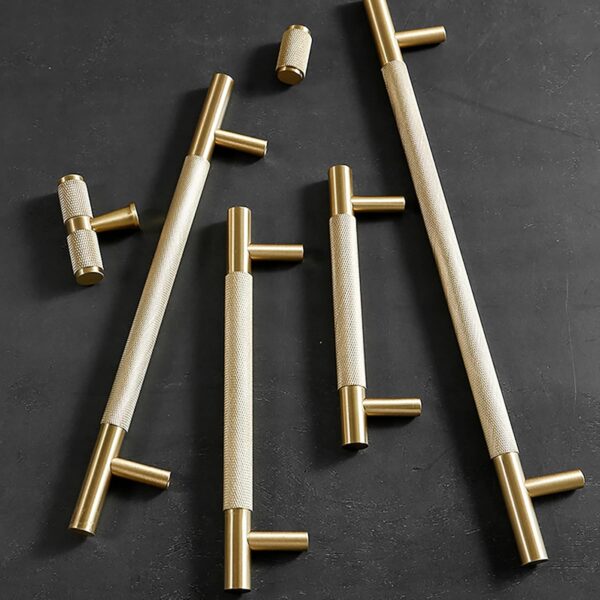 Gold Solid Brass Furniture Door Handles