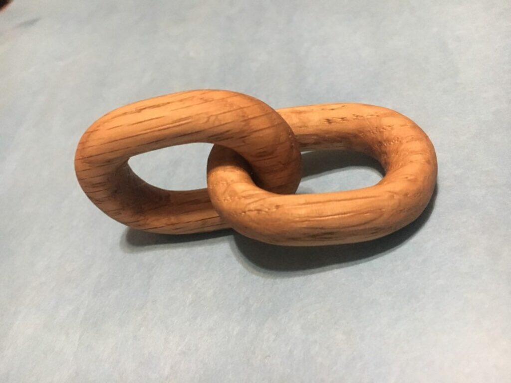 Hand carved, two hardwood oak - Image 2