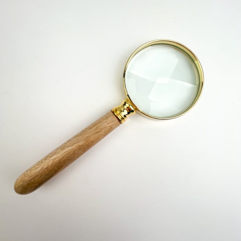 Handmade Wooden Magnifying Glass