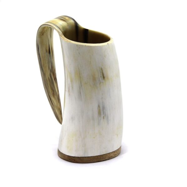 African Drinking Horn Mug With Wooden Base in High Quality With Best Price