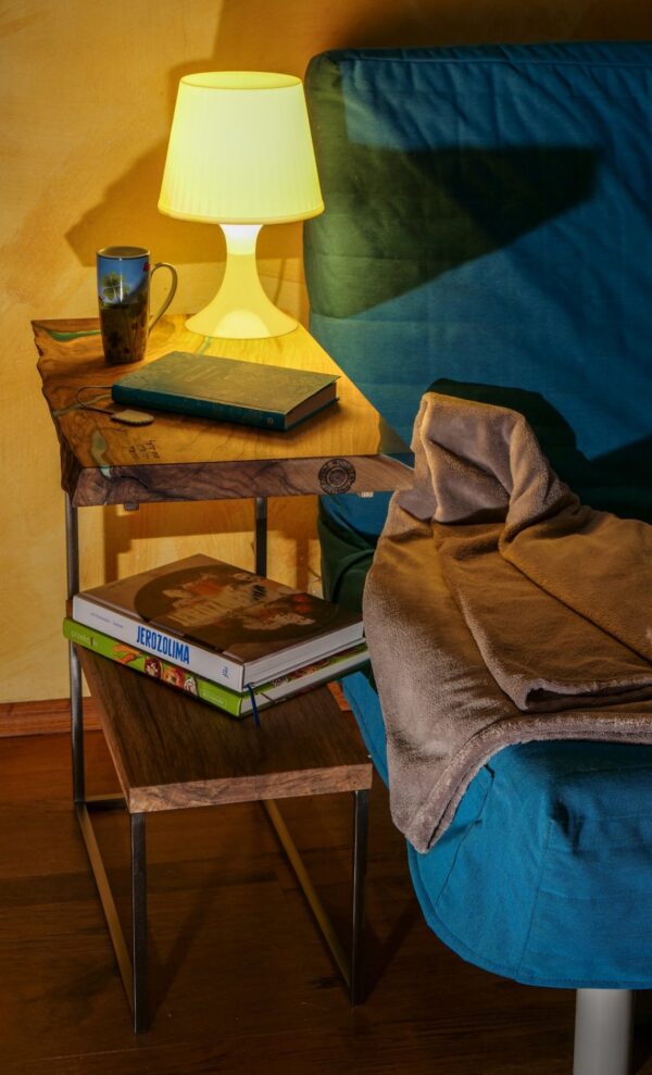 Wooden & Resin Side Table