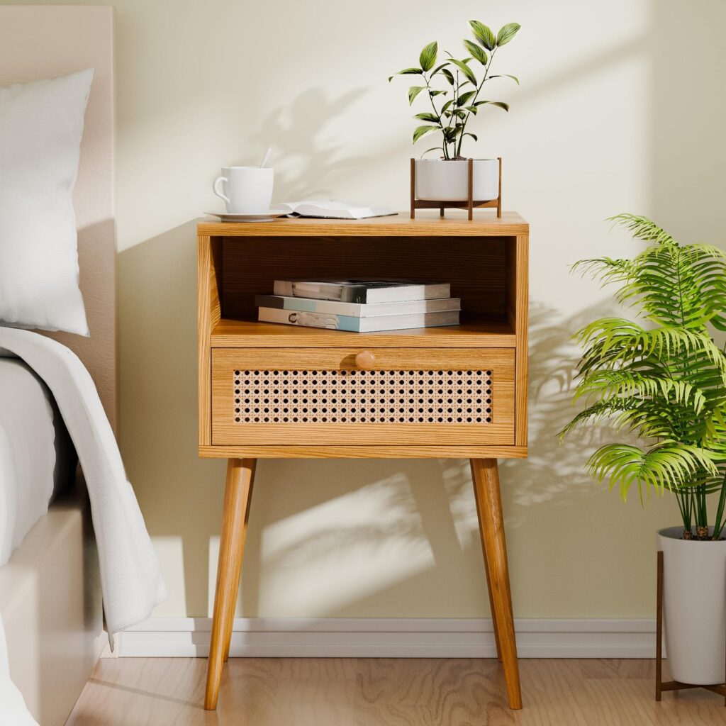 Wooden Side Table For Bedroom