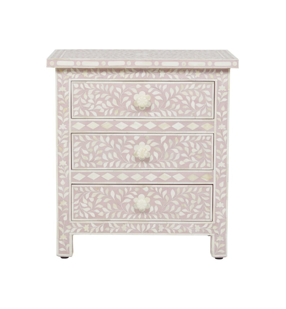 Sleek Bone Bedside Table - Image 2