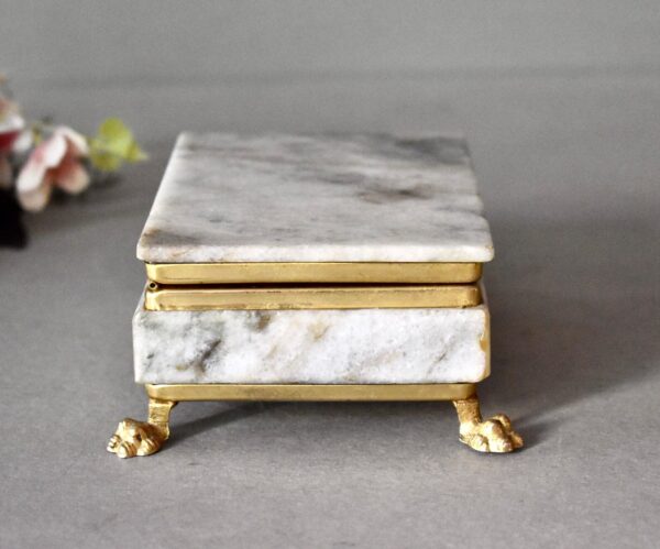 Opulent Marble Jewellery Box