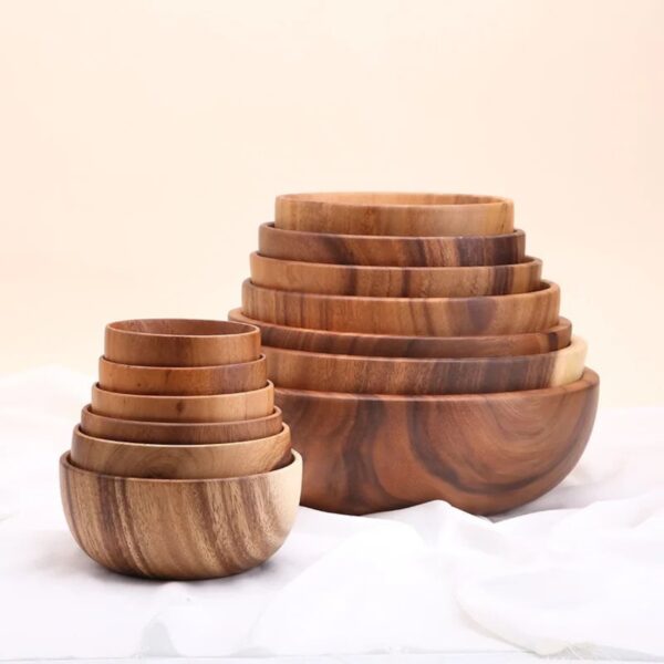 Sleek Wooden Bowl