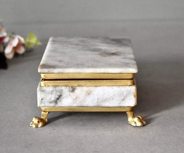 Opulent Marble Jewellery Box