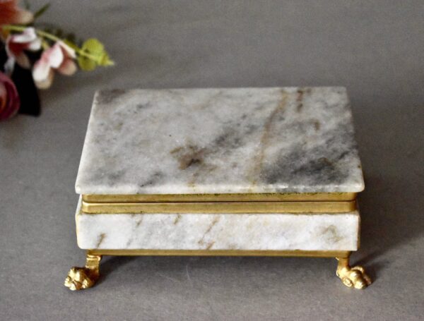 Opulent Marble Jewellery Box