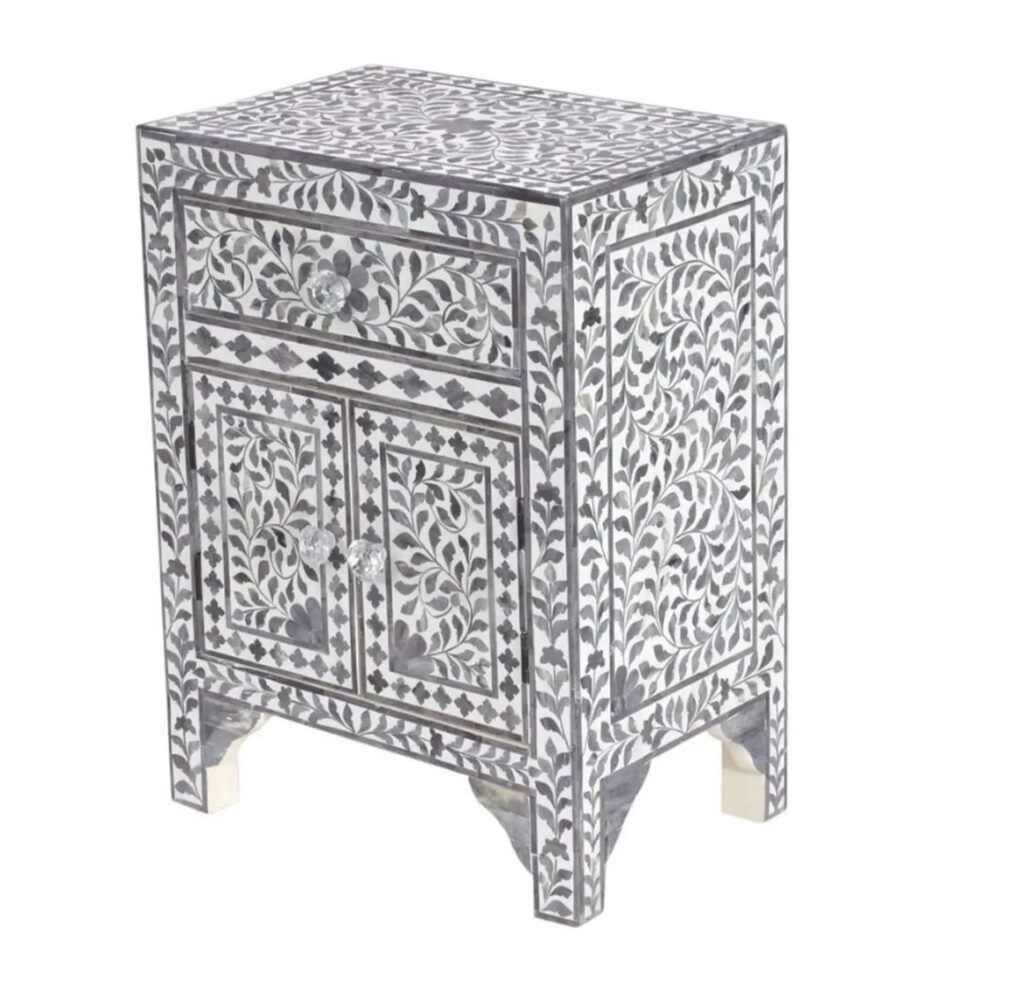 Resin Inlay side Table